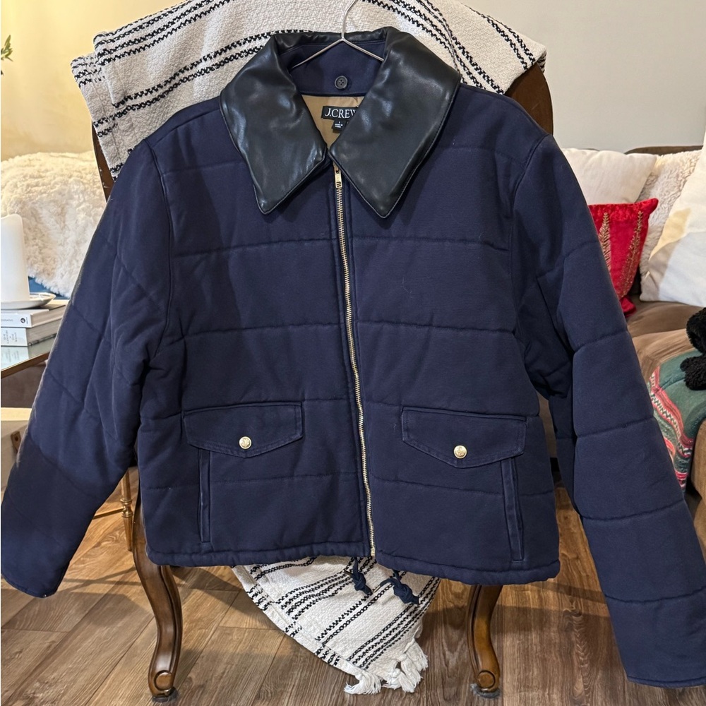 J. Crew Quilted Rugged Canvas Jacket NWOT - Picture 3 of 9